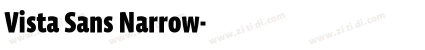 Vista Sans Narrow字体转换